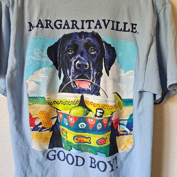 Margaritaville Graphic Short Sleeve Shirt Medium Blue - Picture 5 of 5